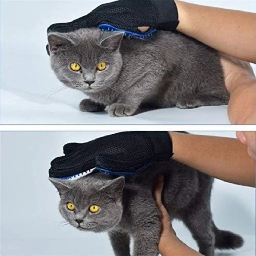 Cat grooming glove brush